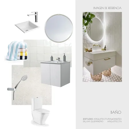 Baño Interior Design Mood Board by silvia guerrero on Style Sourcebook