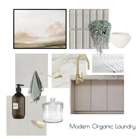 Modern Organic Laundry Interior Design Mood Board by Mood Collective Australia on Style Sourcebook