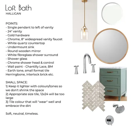Halligan -Loft Bath Interior Design Mood Board by Sarah Beairsto on Style Sourcebook