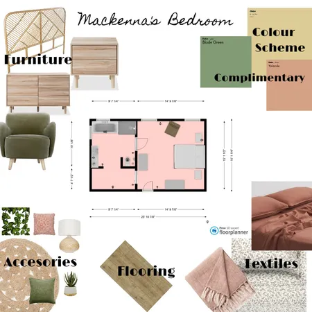 Mackenna's Bedroom Interior Design Mood Board by Mackenna.f on Style Sourcebook