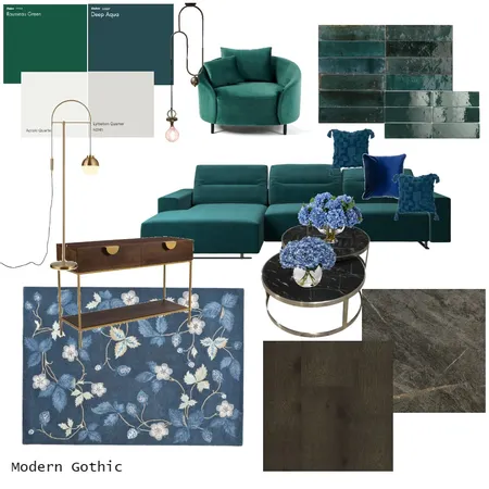 Modern Gothic Interior Design Mood Board by Oliviabarton on Style Sourcebook