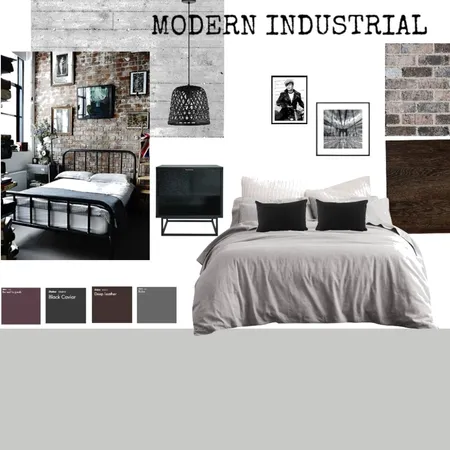 MODERN INDUSTRIAL BED ROOM Interior Design Mood Board by TALTAUS on Style Sourcebook