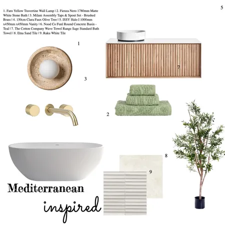 Mediterranean Insoired Interior Design Mood Board by Savannah Interior Design on Style Sourcebook