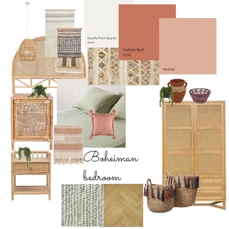 Bohemian Bedroom Interior Design Mood Board by Oliviabarton on Style Sourcebook