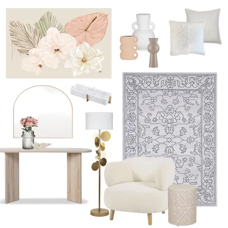 Modern living with boucle and blush Interior Design Mood Board by Rug Culture on Style Sourcebook