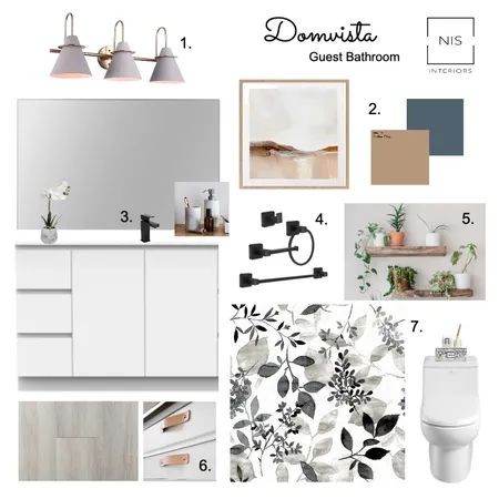 Domvista - Guest bathroom D2 Interior Design Mood Board by Nis Interiors on Style Sourcebook
