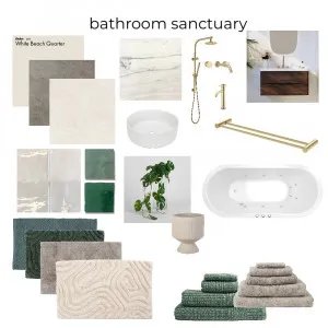 Bathroom Sanctuary Interior Design Mood Board by DebDoit on Style Sourcebook