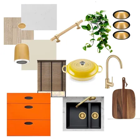 Kitchen Sample Board Interior Design Mood Board by Studio Conker on Style Sourcebook