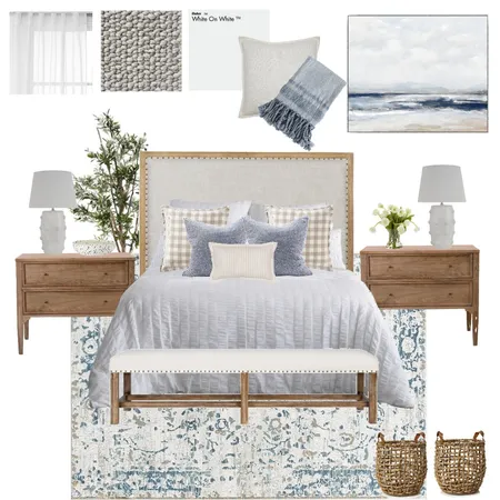 Calm Bedroom Interior Design Mood Board by Eliza Grace Interiors on Style Sourcebook