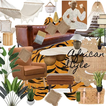 African Style/Bohemiean Interior Design Mood Board by Tammy on Style Sourcebook