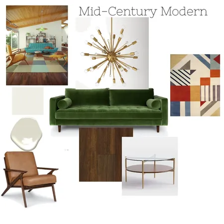 Mid Century Modern Interior Design Mood Board by jsadler9728 on Style Sourcebook