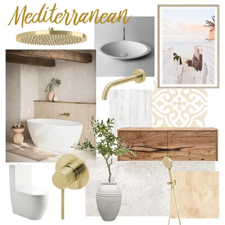 Mediterranean Gold Interior Design Mood Board by CSugden on Style Sourcebook