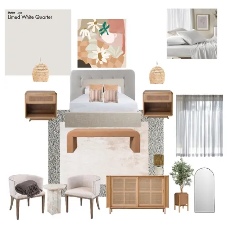 Grey/blush Bedroom Interior Design Mood Board by Deirdre Murphy on Style Sourcebook