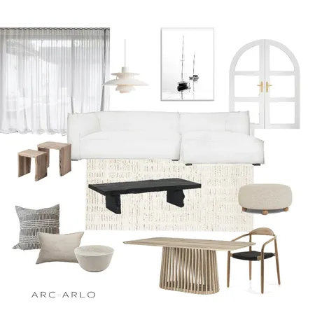 Wabi Sabi Living / Dining Interior Design Mood Board by Arc and Arlo on Style Sourcebook