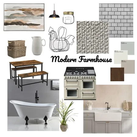Modern Farmhouse Interior Design Mood Board by amiesmith on Style Sourcebook