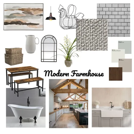 Modern Farmhouse Interior Design Mood Board by amiesmith on Style Sourcebook