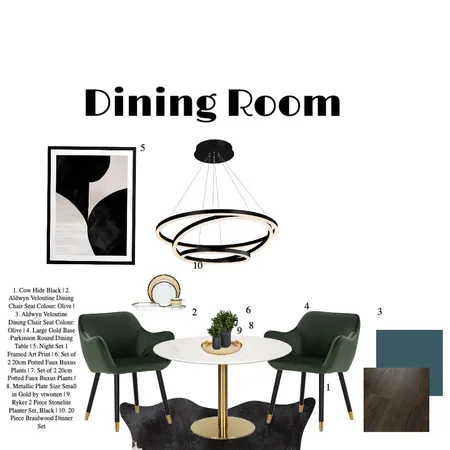 Dining Room Interior Design Mood Board by BrittneyFarivar91 on Style Sourcebook