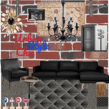 Urban Chic Style Interior Design Mood Board by Tammy on Style Sourcebook