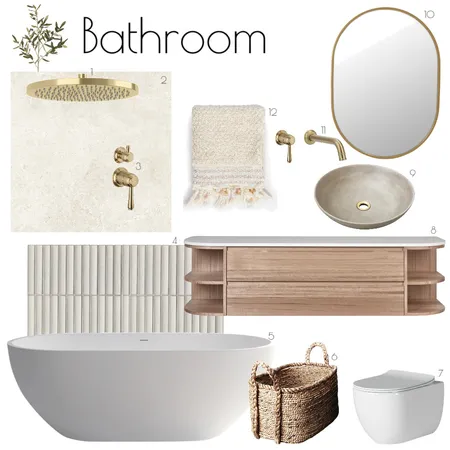 Bayview Bathroom Interior Design Mood Board by Abode Collective on Style Sourcebook