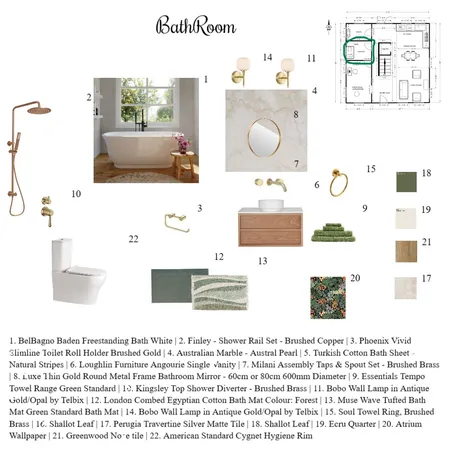 Bathroom Interior Design Mood Board by Iman Sawan on Style Sourcebook
