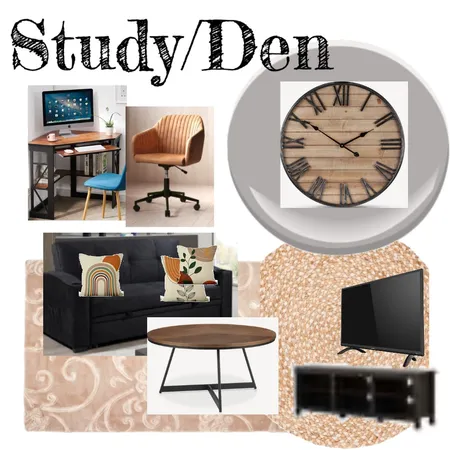 Study/Den assignment 9 Interior Design Mood Board by darcievoorhees on Style Sourcebook