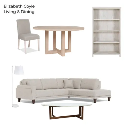 Elizabeth Coyle - Living & Dining Interior Design Mood Board by katkaczmarek on Style Sourcebook