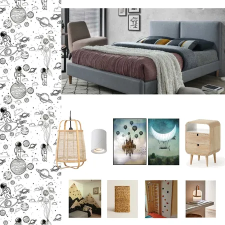 Camera Baiat Moodboard Interior Design Mood Board by Designful.ro on Style Sourcebook