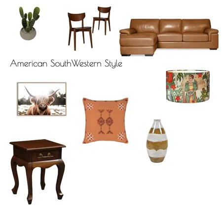 Southwestern Style Interior Design Mood Board by mariaagrimaldo98 on Style Sourcebook