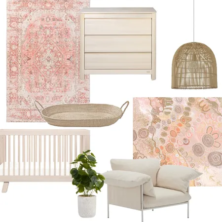 Baby Girl Nursery Interior Design Mood Board by Lucy Jade on Style Sourcebook