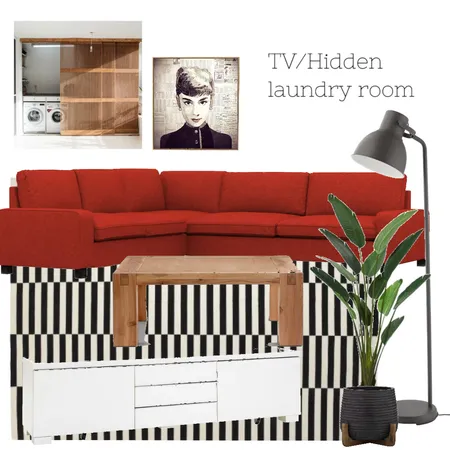 TV/Hidden laundry room Interior Design Mood Board by Renbel on Style Sourcebook