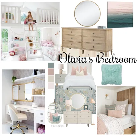 Olivia's Bedroom Interior Design Mood Board by Carla Dunn Interiors on Style Sourcebook