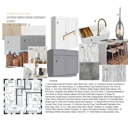 Kitchen mood board schedule final Interior Design Mood Board by LisaUS on Style Sourcebook