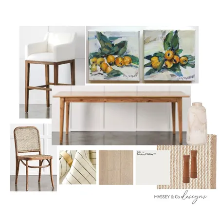 Dining Room Interior Design Mood Board by Massey & Co Designs on Style Sourcebook