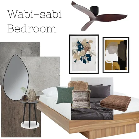 Wabi-sabi Bedroom Interior Design Mood Board by caroline_l on Style Sourcebook