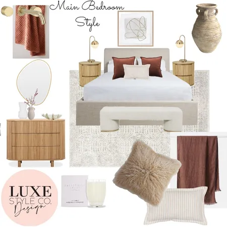 Main Bedroom Contemporary Luxe Interior Design Mood Board by Luxe Style Co. on Style Sourcebook