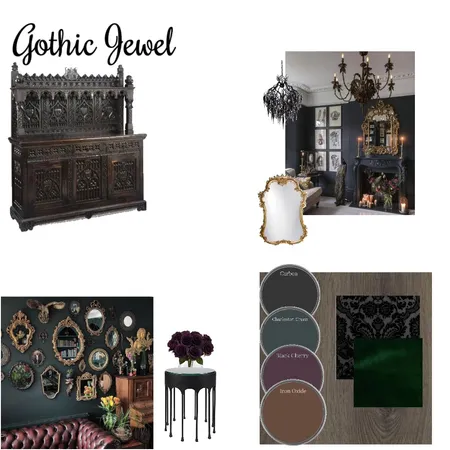 gothic jewel Interior Design Mood Board by luna1304 on Style Sourcebook