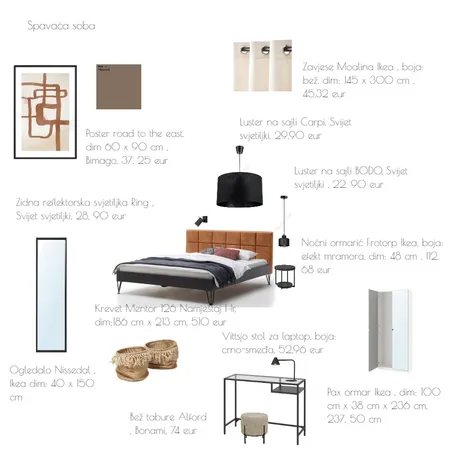 Spavaća soba Interior Design Mood Board by acikovic on Style Sourcebook