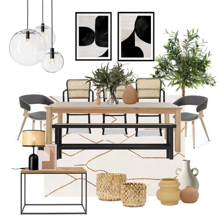 Mid Century / Scandinavian Dining Area Interior Design Mood Board by Filhem Studio on Style Sourcebook
