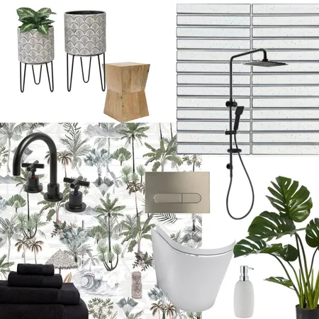 Raymor tropical bathroom Interior Design Mood Board by Tradelink on Style Sourcebook