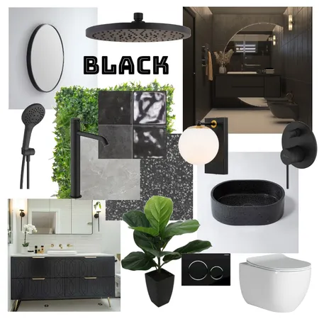 Black - BW Tiles Interior Design Mood Board by CSugden on Style Sourcebook