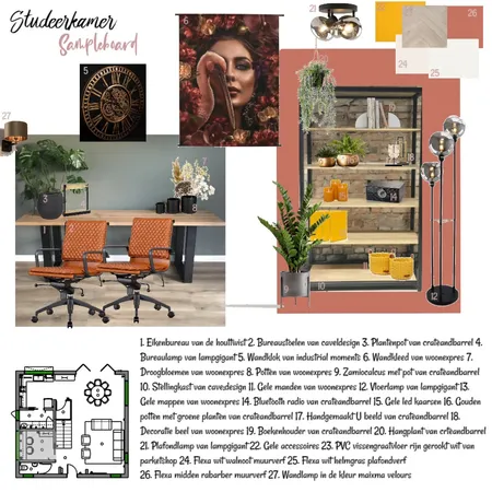studeerkamer opdracht 9 Interior Design Mood Board by Interieur Design by Debby on Style Sourcebook