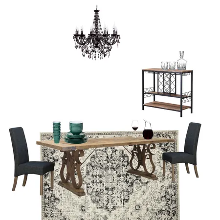 Gothic Dining Interior Design Mood Board by caroline_l on Style Sourcebook