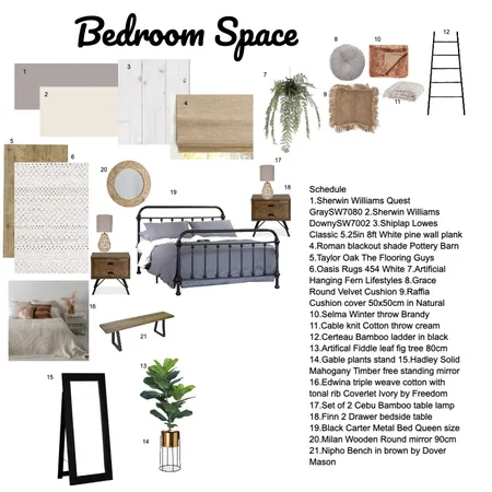 Module 9 bedroom Interior Design Mood Board by alana2324 on Style Sourcebook