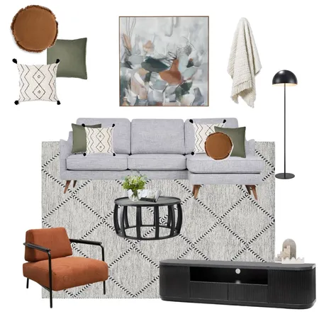 Amy Johnson L shape fabric option Interior Design Mood Board by C Inside Interior Design on Style Sourcebook