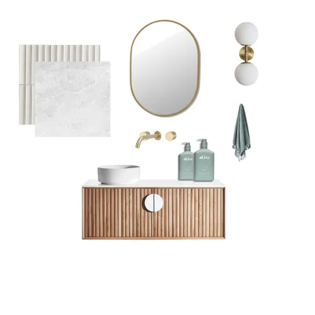 powder room version 2 Interior Design Mood Board by Rebecca Kennedy on Style Sourcebook