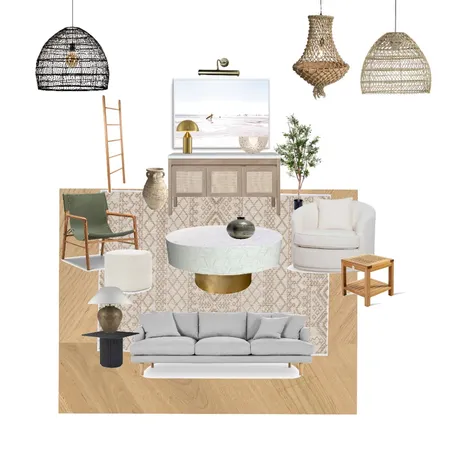 Coastal Living Room Interior Design Mood Board by mciscato97@gmail.com on Style Sourcebook