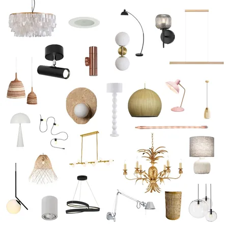 lights lights lights Interior Design Mood Board by Five Files Design Studio on Style Sourcebook