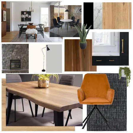 Dining Room Orange Velvet Interior Design Mood Board by Barbara Gibbons on Style Sourcebook