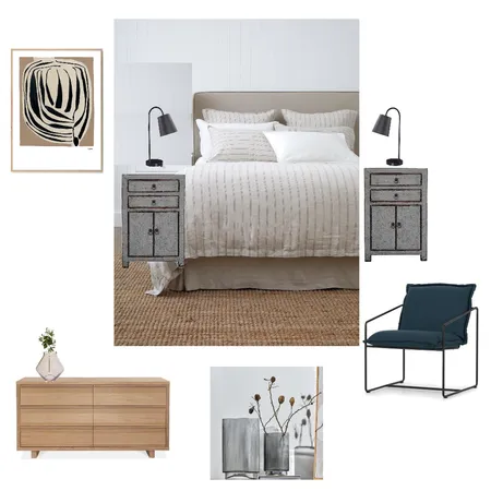 Carl - Coastal Scandi Bedroom Interior Design Mood Board by Michelle.kelly.warren@gmail.com on Style Sourcebook