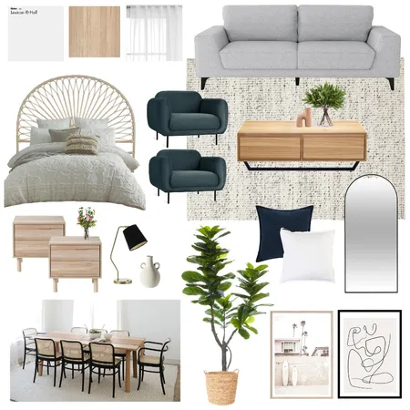 living dining and bedroom Interior Design Mood Board by Chantelborg_14 on Style Sourcebook